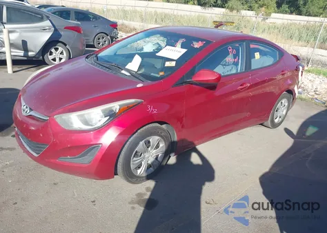 2016 Hyundai Elantra Se from USA, damaged, VIN 5NPDH4AE5GH779114